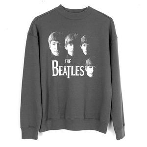 The Beatles Mock Neck Grey Sweatshirt